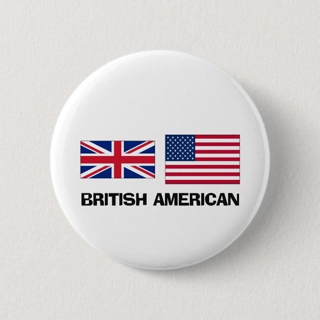 Britischer Amerikaner Button (Vorderseite)