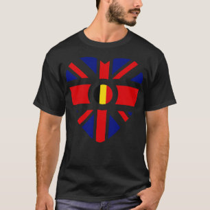 Britischer belgischer multinationaler Patriot Flag T-Shirt