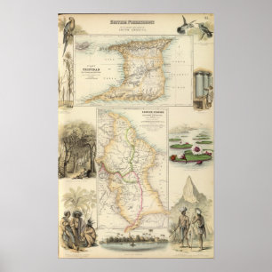 Britischer Besitz auf der Nordostküste Poster