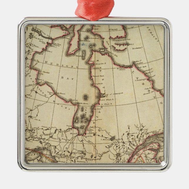 Britischer Besitz in Nordamerika Silbernes Ornament (Vorne)