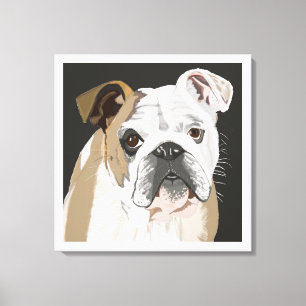 Britischer Bulldogge Leinwanddruck