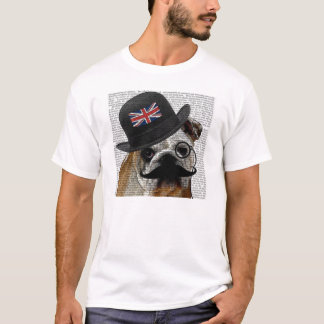Britischer Bulldoggen-T - Shirt