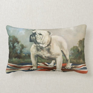 Britischer Bulldoggenkissenkasten Lendenkissen