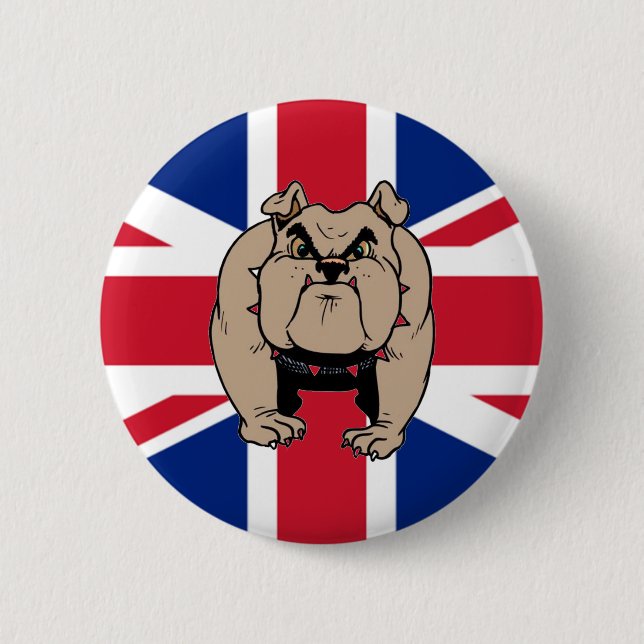 BRITISCHER Bulldoggenknopf des Gewerkschafts-Jacks Button (Vorderseite)