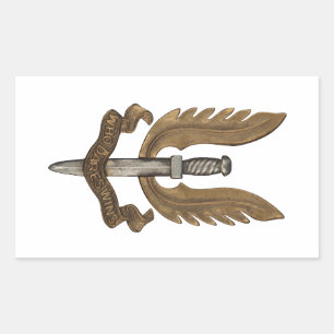 Britischer Dämpfungsregler Rechteckiger Aufkleber