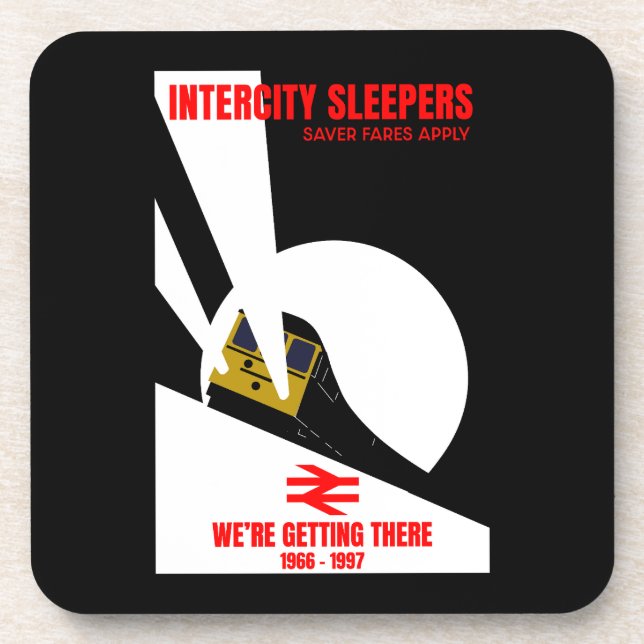 Britischer Eisenbahntrainingsenthusiast Getränkeuntersetzer (Vorderseite)