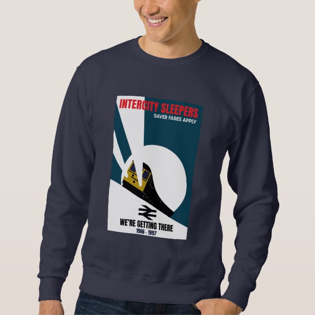Britischer Eisenbahntrainingsenthusiast Sweatshirt (Vorderseite)