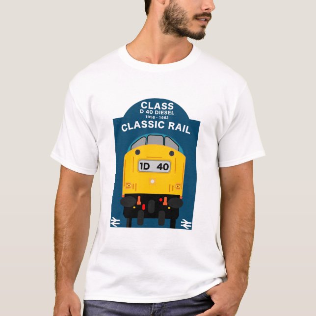 Britischer Eisenbahntrainingsenthusiast T-Shirt (Vorderseite)