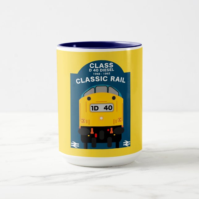 Britischer Eisenbahntrainingsenthusiast Tasse (Zentrum)