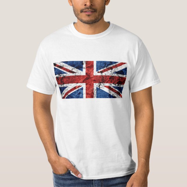 BRITISCHER FLAGGEGRUNGE T - Shirt (Vorderseite)