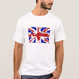 Britischer Flaggen-Spritzer T-Shirt