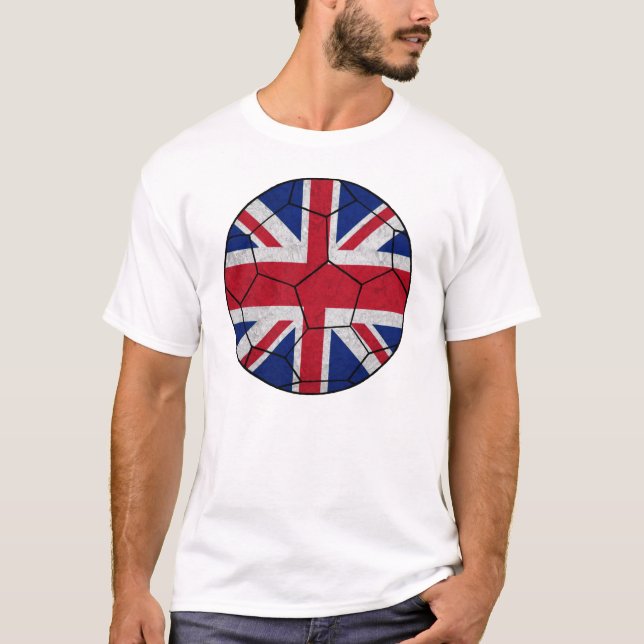 BRITISCHER Fußball-Ball-T - Shirt (Vorderseite)