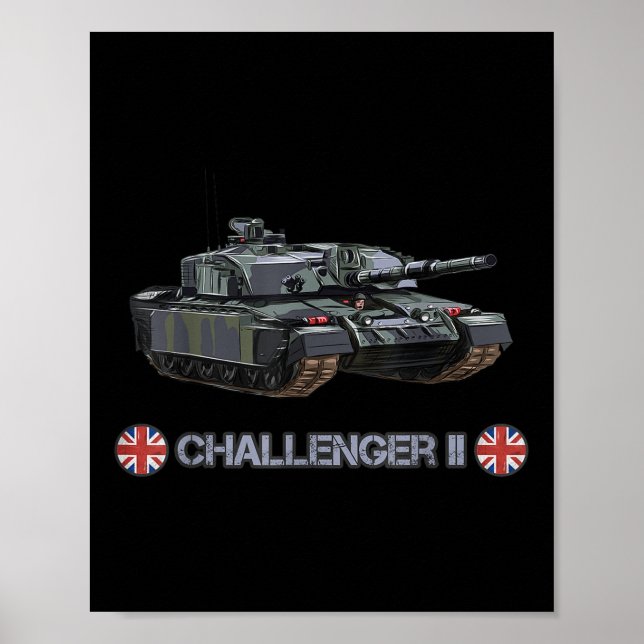 Britischer Fv4034 Challenger 2 schwerer Tank des K Poster (Vorne)