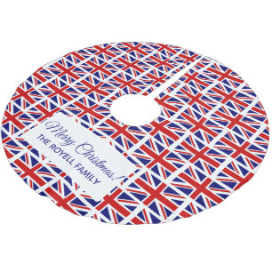 Britischer Gewerkschafts-Jackflagge Polyester Weihnachtsbaumdecke