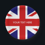 Britischer Gewerkschafts-Jackpapier-Party-Teller Pappteller<br><div class="desc">Britischer Gewerkschafts-Jackpapier-Party-Teller. Englischer Stolzentwurf. Flagge von BRITISCHEM Vereinigtem Königreich,  GB Großbritannien. Kundenspezifischer Throw weg/WegwerfPartyversorgungen mit UnionJack. Addieren Sie Ihren eigenen Namen,  Monogramm,  lustiges Zitat oder Sprichwort. Spaß für internationale königliche Hochzeit,  Geburtstags- oder Nationalfeiertagereignisse.</div>