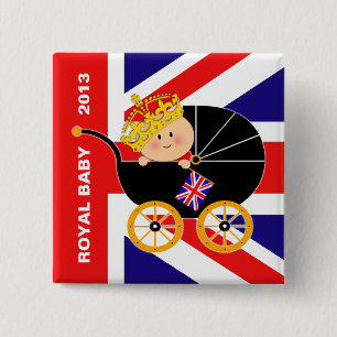 Britischer königlicher Baby-Knopf Button