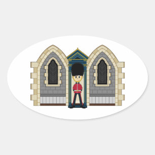 Britischer königlicher Schutz-Aufkleber Ovaler Aufkleber