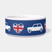 Britischer Mini Cooper Herzen - Blau