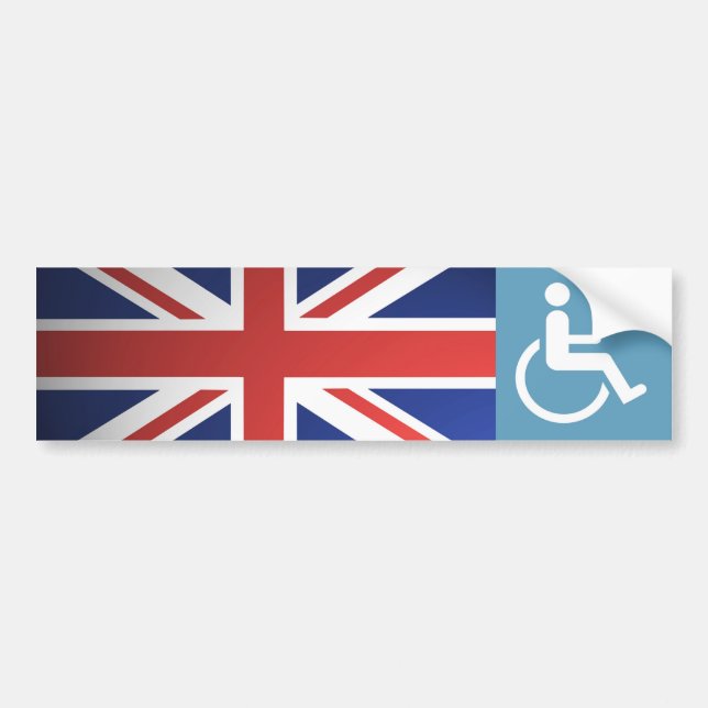 BRITISCHER mit Behinderung Veteran Autoaufkleber (Vorne)