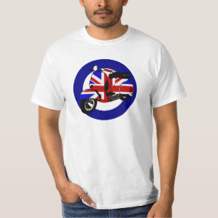 Britischer Modroller auf Ziel T-Shirt