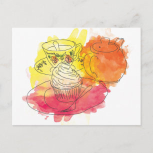 Britischer Nachmittagstee Postkarte