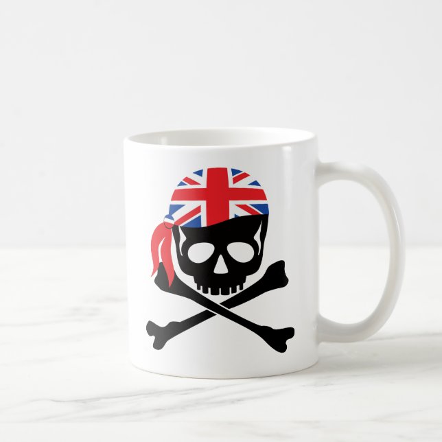 Britischer Pirat Tasse (Rechts)