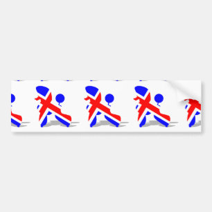Britischer Pudel Autoaufkleber