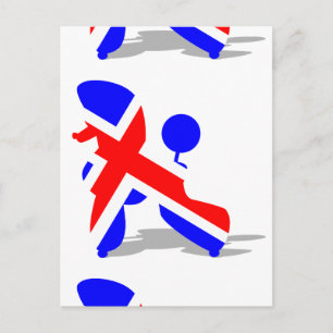 Britischer Pudel Postkarte