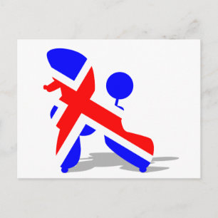 Britischer Pudel Postkarte