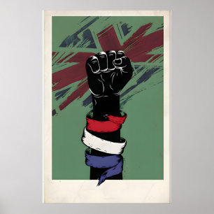 Britischer Punk-Rock inspirierter original Design  Poster