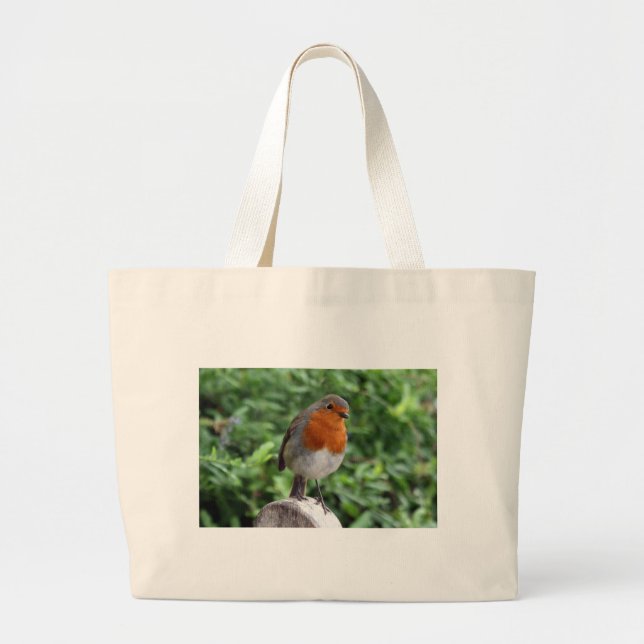 Britischer Robin Jumbo Stoffbeutel (Vorne)