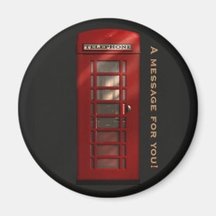 Britischer roter Telefonbox-Nachrichtenmagnet Magnet