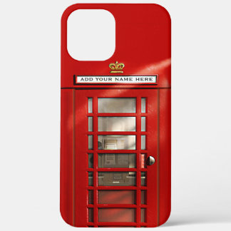 Britischer roter Telefonhäuschen personalisiert Case-Mate iPhone Hülle