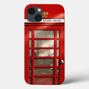 Britischer roter Telefonhäuschen personalisiert Case-Mate iPhone Hülle