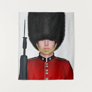 Britischer Royal Guard Soldat London Kunst Wandteppich