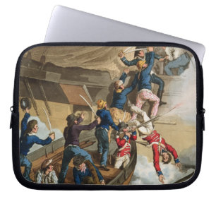 Britischer Seemann-Boarding ein Mann des Krieges, Laptopschutzhülle