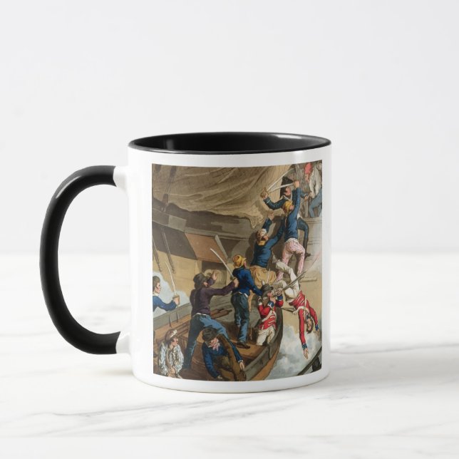 Britischer Seemann-Boarding ein Mann des Krieges, Tasse (Links)