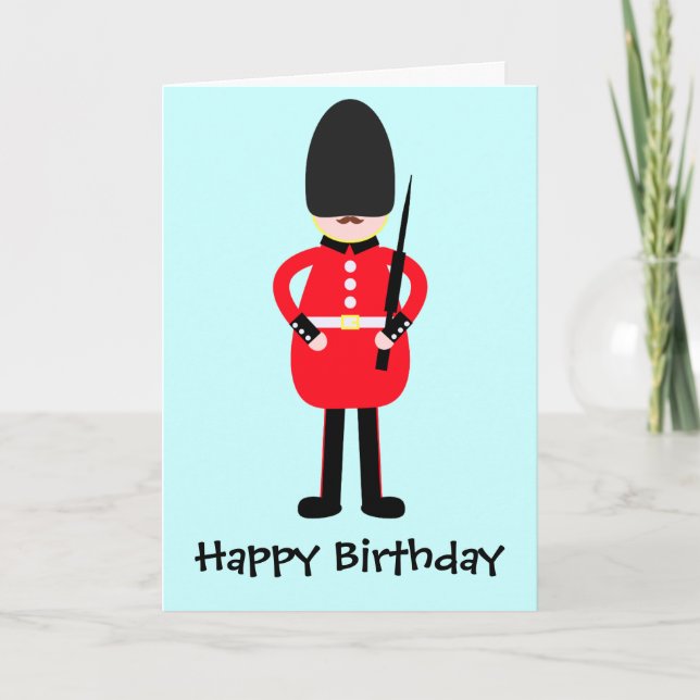 Britischer Soldat Karte (Vorderseite)