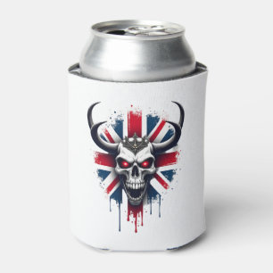 Britischer Totenkopf England UK Flagge Premium T-S Dosenkühler