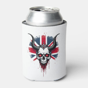 Britischer Totenkopf England UK Flagge Premium T-S Dosenkühler