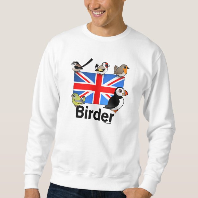 BRITISCHER Vogelbeobachter Sweatshirt (Vorderseite)