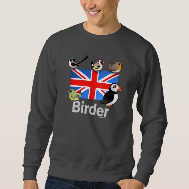 BRITISCHER Vogelbeobachter Sweatshirt (Vorderseite)