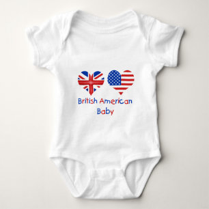 Britisches amerikanisches Baby Baby Strampler