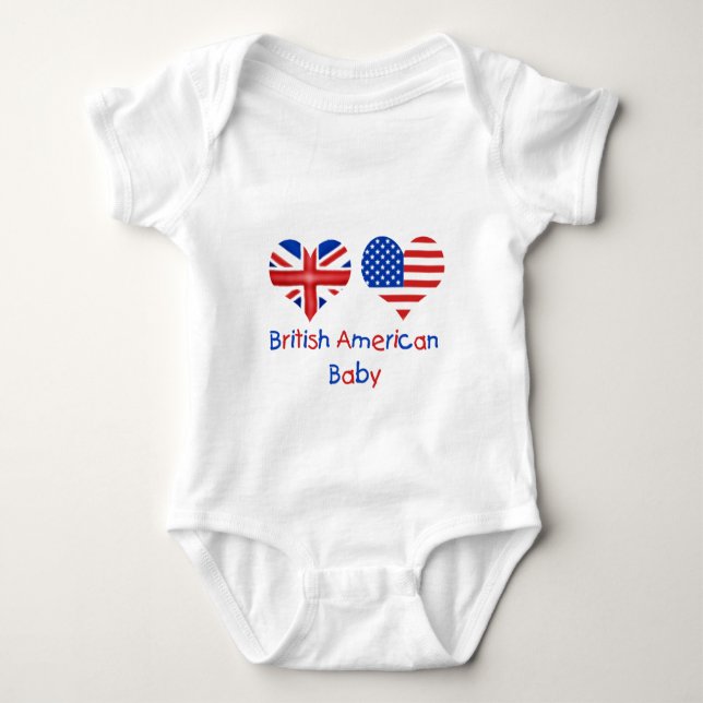 Britisches amerikanisches Baby Strampler (Vorderseite)