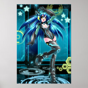 BRITISCHES Anime-Netz Mizuki Plakat