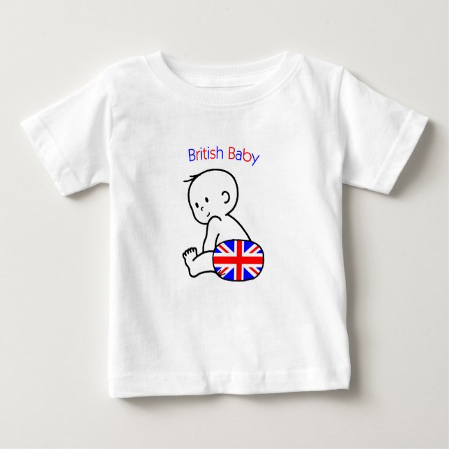 Britisches Baby T-shirt (Vorderseite)