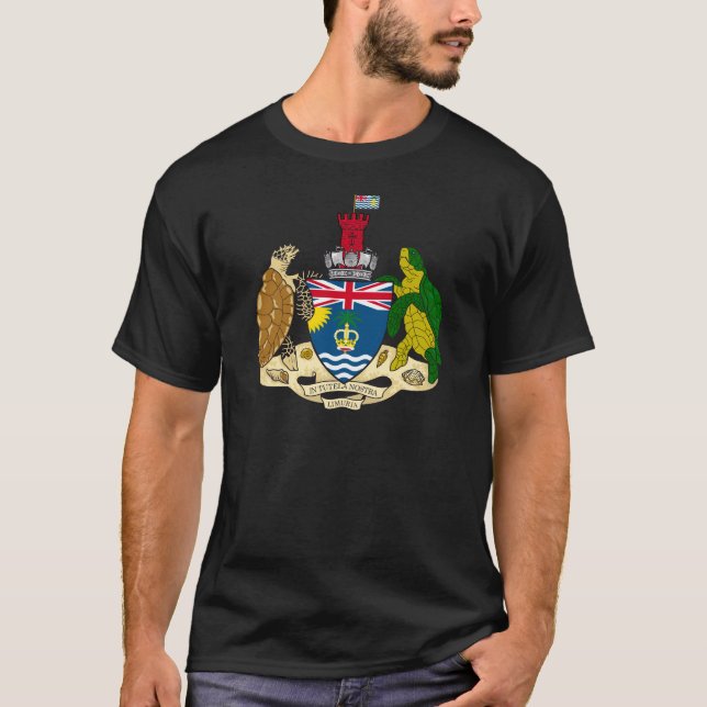 Britisches der Ozean-Gebiets-Wappen IO T-Shirt (Vorderseite)