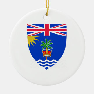 Britisches der Ozean-Gebiets-Wappen Keramikornament