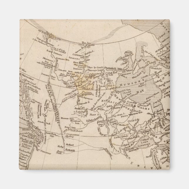 Britisches Eigentum in Amerika Magnet (Vorne)