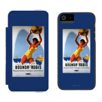 Britisches Eisenbahn-Mädchen und Beachball Plakat